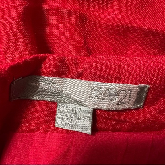 Forever 21 Red Pleated Mini Skirt Size XS - Picture 3 of 12